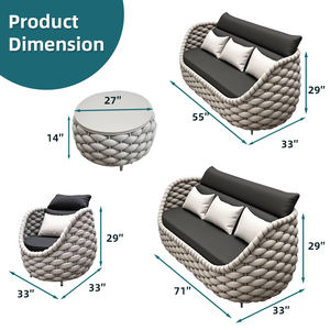 Muebles de Exterieur Para Jardin Hot Sale Gartens ofa Möbel im Freien Polen - Product Image 3