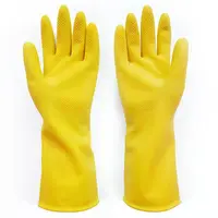 Shuoya Goede Prijs Cleaning Huishouden Handschoen Rubber Geel Huishoudelijke Latex Handschoen Huishouden Keuken Handschoenen