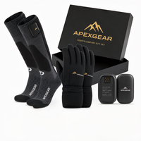 Calcetines Térmicos Personalizados para Regalo de Navidad, Calcetines Impermeables y Duraderos para Mujer, Guantes Térmicos para Esquí, Lana Merino 15-24μm