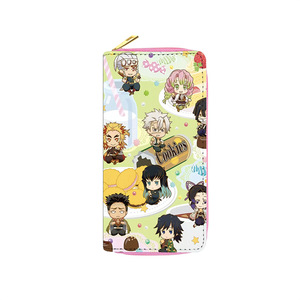 Portefeuille long en cuir PU avec fermeture éclair, motif démon mignon de dessin animé kawaii, portable, durable, cadeau pour enfants, porte-monnaie, porte-cartes anti-perte - Product Image 4