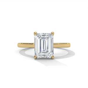 แหวนทองคำขาว 10k 14k ประดับเพชรทรงเหลี่ยมมรกต คุณภาพ VS1 VVS2 จากแล็บ สำหรับงานแต่งงาน รุ่นขายดีของ RAAMAA สำหรับผู้หญิง - Product Image 1