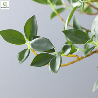 Nouvelle arrivée artificielle Milan Ficus feuilles branche Banyan feuilles verdure vraie touche pour la fête de mariage décoration de Table à la maison