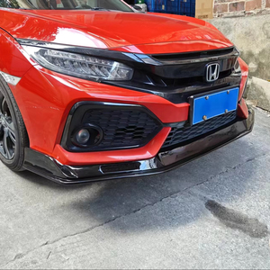 สำหรับ Honda Civic รุ่นที่ 10 Hatchback เวอร์ชั่นไทย ชุดแต่งหน้ารถ ชิ้นส่วนกันชนหน้า สปอยเลอร์หน้า อุปกรณ์ตกแต่ง - Product Image 1