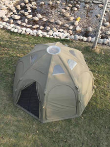 Tente Gonflable Ciel Étoilé en Polyester Coton 20' avec Double Couche de Ventilation, Porte Panoramique en TPU et Rideau pour Camping et Nuitée - Product Image 6