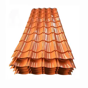 Ral farb beschichtet 24 26 28 30 Gauge Metalldach bahnen Preise Stahls chind eln Leichte Zinkwell dachziegel Platten platte
