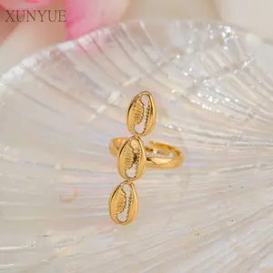 Thời Trang Thép Không Gỉ Ai Cập Đồ Trang Sức 18K Vàng Mạ Bạc Horus Eye Ankh Ring Cho Phụ Nữ Người Đàn Ông Titan Vòng Trang Sức