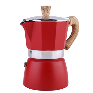 Cafetière Moka en aluminium <span class=keywords><strong>italienne</strong></span> moderne en gros, 3 tasses, 6 tasses, pour cuisinière - Product Image 5