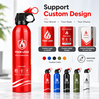 Extincteur compact à base d'eau rouge de 610 ml, portable, pour la sécurité incendie d'urgence à la maison, au bureau et en extérieur