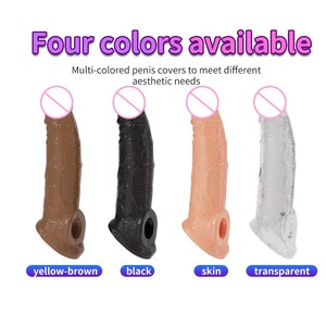 Erkekler yumuşak su geçirmez horoz iç çamaşırı büyütme prezervatif Penis Extender kol gerçekçi silikon kauçuk erkek seks oyuncak - Product Image 4