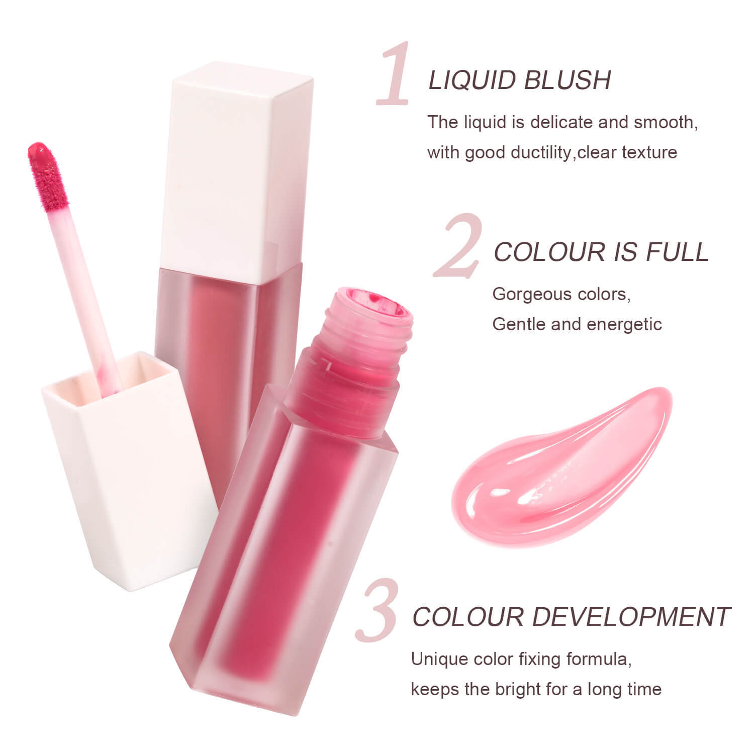 Стойкие индивидуальные макияжные веганские жидкие румяна фирменная марка Кремовые румяна