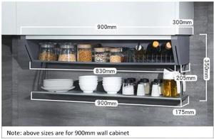 Goldmine Cabinet Organizers Wall Mounted Shelves Under <strong>Cupboard</strong> 2 Layers Pull Down <strong>Rack</strong> <strong>Spice</strong> Storage Organizers - Product Image 6
