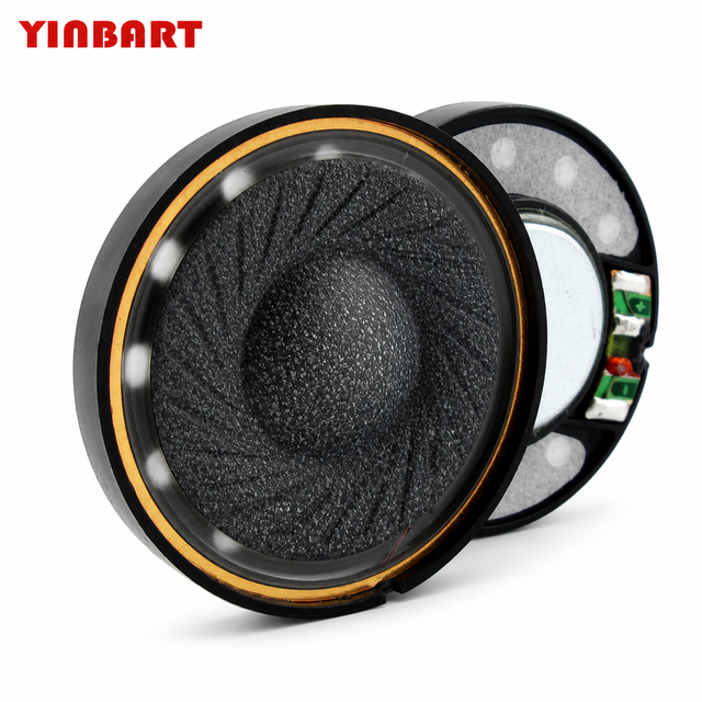 YINBART 40mm Headset Speaker Driver Unit Deep Bass High Sensitivity Audio Driver for Gaming Headphone Production
