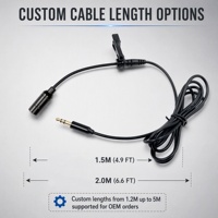 Microphone Lavalier Col de Cygne 3m pour Carte Son Ordinateur, Diffusion en Direct, Guide Touristique, Amplificateur, Enregistrement Enseignant