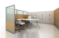 Bureau de direction moderne, design de table de bureau
