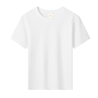 T-shirt pour enfants en gros 100% coton Impression personnalisée Haute qualité Manches courtes Sublimation Col rond Transferts DTF pour t-shirts