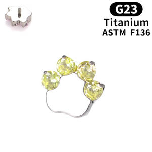 Orecchini a perno a forma di zampa di gatto in lega di titanio G23 con zirconi 5A, stile punk, unisex, per piercing all'orecchio e al labbro - Offerta imperdibile - Product Image 5