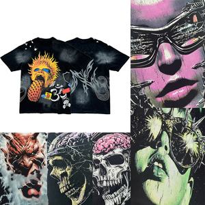 เสื้อยืดคุณภาพสูงขายดี 100% ผ้าฝ้าย แบรนด์ดัง พิมพ์ลายวินเทจ โลโก้ NFC SCAN แขนสั้น สไตล์ฮิปฮอป สำหรับผู้ชาย - Product Image 1