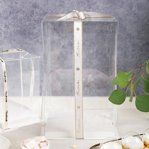 Hot Selling Cake Packaging <b>Box</b> Plastic Transparent Multicolor Customized clear Cake <b>Box</b> - Product Image 6