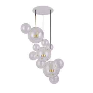 Nuevo diseño Último diseño Creativo Led Glass Bubble Pendant Villa Clear Glass Pendant Light - Product Image 6