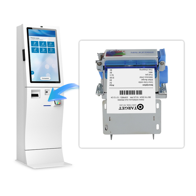 Original 80mm Kiosk Embedded Thermal Receipt Printer MS-EP5860-V Auto Cutter with Thermal Print Stock Thermal Receipt Paper