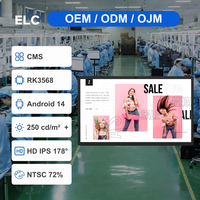 Aufzug-Werbedisplay IP65 21,5 Zoll Kompatibel mit Verschiedenen CMS-Systemen für Einkaufszentren Eingebettete Installationsoption