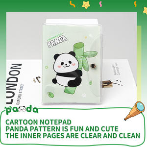 सुंदर पांडा स्टेशनरी किट-नोटबुक, पेंसिल पाउच + 2 जेल पेन | छात्र और कार्यालय आपूर्ति - Product Image 3