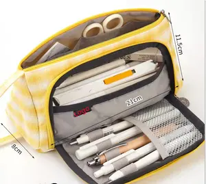 Büyük kapasiteli kalem kutusu Kawaii kalem kutusu okul kalem kutusu malzemeleri kalem çantası okul kutusu kalem çantası kırtasiye