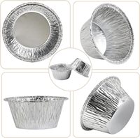 Petits plateaux à tarte jetables en papier d'aluminium de 3 pouces doublures de cupcakes et moules à tarte pour mini tartes muffins cupcakes cuisson