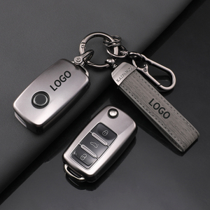 Per Volkswagen Sagitar, Lavida, Bora, Jetta, Golf e Tiguan L: Custodie per chiavi auto in pelle e TPU morbido a copertura totale - Ingrosso di fabbrica - Product Image 3