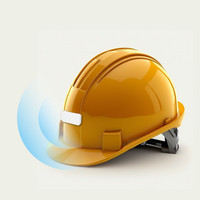 Balise Bluetooth Ibeacon industrielle pour chantiers de construction, localisateur personnel, suivi personnel des employés, casque, balise BLE, balise Bluetooth