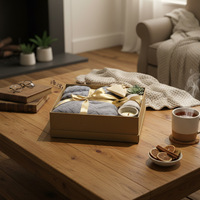 Articles promotionnels en gros : Ensemble cadeau d'affaires personnalisable comprenant un carnet, une tasse isotherme, un stylo et une couverture