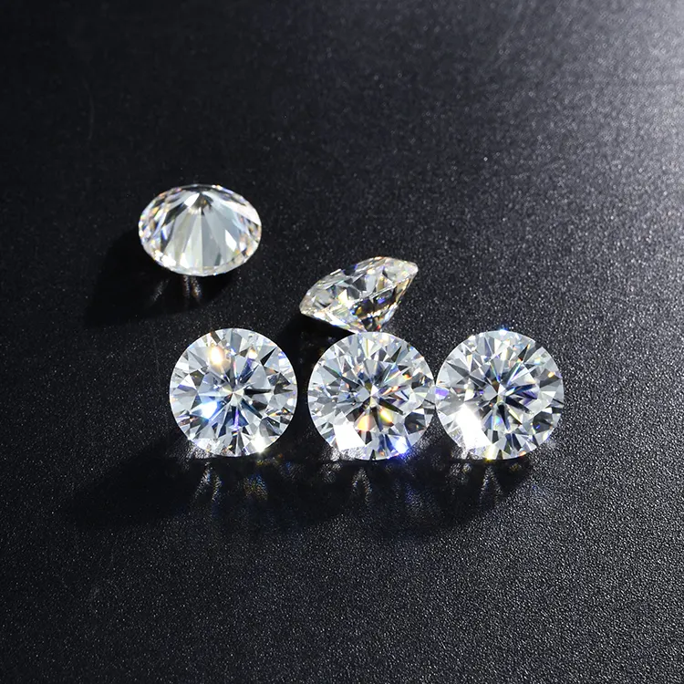 Ronde Vorm Full Size In-Voorraad Uitstekende Cut Gra Certificaat D Kleur Losse Moissanite Diamant Steen Voor Sieraden