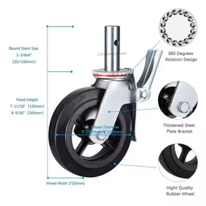 Rueda Giratoria para Andamios en Oferta, Juego de Ruedas para Sistema de Andamios Ajustables - Product Image 3