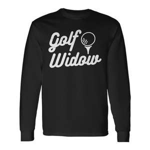 Camiseta de manga larga Golf Widow, linda camiseta para mamá golfista, para adultos, para todas las estaciones, deportes y juegos - Product Image 1