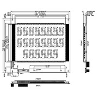 Werksverkauf 8,4 Zoll 886 Segment code LCD-Anzeige feld und Modul mit 74 HC86D IC SPI-Schnitts telle zur Steuerung des Kraftstoffsp enders