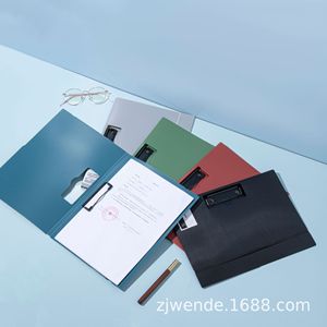 A4 retro phong cách Phantom Màu xám ngang kiểm tra giấy chủ rắn bền lưu trữ Twill thickeneded thư ký <span class=keywords><strong>PP</strong></span> nộp hồ sơ - Product Image 3