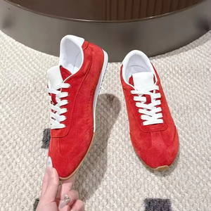 Zapatillas Deportivas Casuales de Gamuza para Mujer, Estilo Otoñal para Correr, Suela Plana, Ligeras, de Malla, para Uso Diario y Ejercicio Ligero - Product Image 4