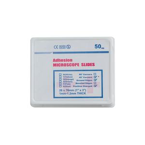 26x76mm Microbiologie Blanc Givré Positif Chargé au Sol Bords Adhérence Microscope Lames de Verre Adhésif Glissière de Verre - Product Image 2