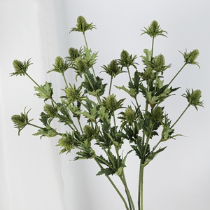 C235 Haute Qualité Fleur Artificielle Artificielle 10 Têtes Eryngo Fruit Salon Décoration Florale Artificielle <span class=keywords><strong>Eryngium</strong></span> <span class=keywords><strong>Foetidum</strong></span> - Product Image 2