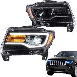 Lampu Depan LED VLAND 35W 12V 2011-2013 Grand Cherokee Generasi ke-4 WK2 Animasi Dinamis Lampu Siang Biru Sein Sequential Baru - Product Image 4