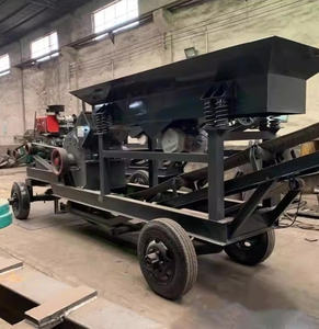 Concasseur à marteaux mobile et portable PE 200*300, très vendu, avec écran vibrant, moteur et boîte de vitesses à roulements, capacité 3t/h, marque Hengtong - Product Image 1