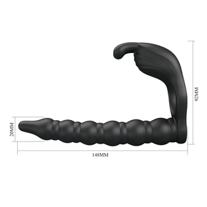 <strong>Pretty</strong> love Wearable Penis Vibrator Dildo Sex Toys for Women Man Strap on Penis Ring Anal Beads <strong>Butt</strong> <strong>Plug</strong> - Product Image 5