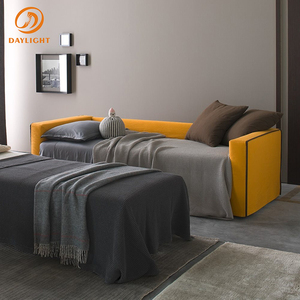 Divano Moderno Minimalista a Due Posti in Arancione Brillante, Schiuma ad Alta Resilienza, Rivestimento in Tessuto Premium, Piccolo Arredo per Soggiorno - Product Image 2