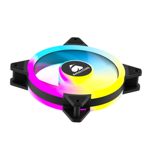 Ventilateur de boîtier <span class=keywords><strong>d</strong></span>'ordinateur ARGB noir de 120 mm, éclairage à double ouverture, grand volume <span class=keywords><strong>d</strong></span>'air, faible <span class=keywords><strong>bruit</strong></span>, ventilateur de châssis de bureau pour refroidissement par <span class=keywords><strong>eau</strong></span> - Product Image 4