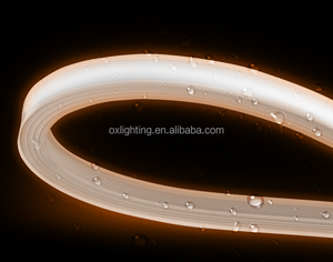 Özelleştirilmiş esnek üst görünüm kare yuvarlak köşe 10mm 20mm 30mm Neon profil silikon tüp kapak difüzör şerit <span class=keywords><strong>Led</strong></span> şerit için - Product Image 6