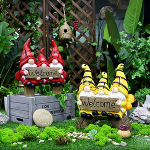 Redeco Decoraciones de gnomos modernos de bajo precio Óxido de magnesio Led Solar Magnesia Gnomos para regalos Decoración del jardín del hogar - Product Image 2