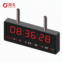 Reloj digital NTP POE de montaje en pared para hospital u oficina, reloj calendario electrónico con sincronización global por satélite