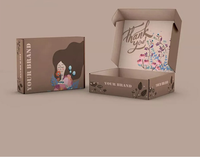 Boîte d'expédition ondulée en relief imprimée avec design de logo personnalisé écologique bas quantité minimale de commande vente en gros emballage et expédition de papier de beauté