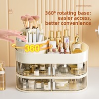 Einfache Mehrstöckige Plastik-Staubdichte Schminktisch-Kosmetik-Aufbewahrungsbox mit Schublade für Kosmetik und Schmuck Täglicher Gebrauch