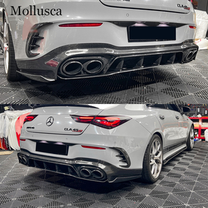 Diffuseur arrière en fibre de carbone style AMG pour CLA-Class W118 C118 2021-2026 - Product Image 2